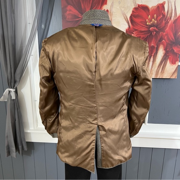 Vintage Pendleton Tweed Blazer Mens 40R Wool Basket Weave Sport Coat Jacket - Picture 10 of 12